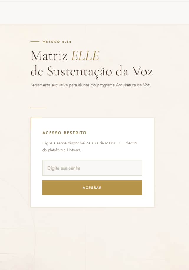 Ferramenta digital da Matriz ELLE